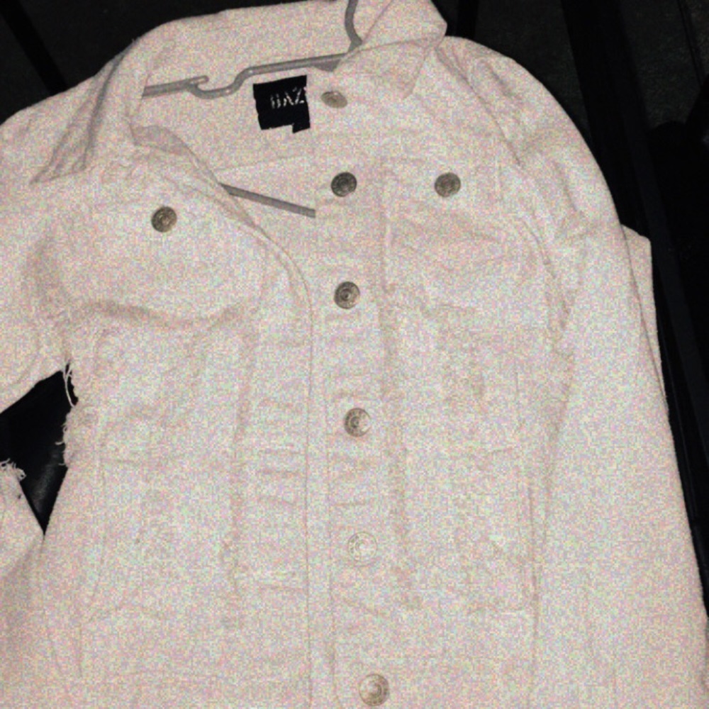 White Make Money Not Friends Jean Jacket